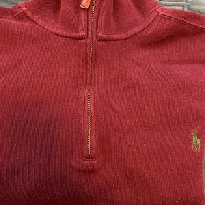 Ralph Lauren Polo Men’s 1/4 Zip Sweater. 100% Cotton. Size XL